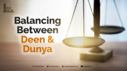 Balancing Between Deen and Dunyah