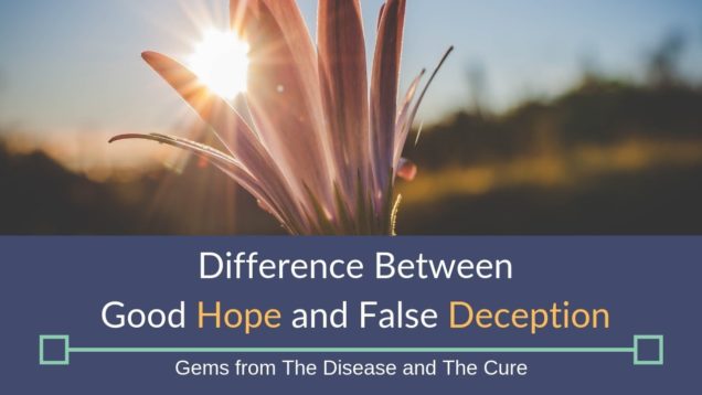Difference Between Good Hope and False Deception | Gems from The Disease and The Cure