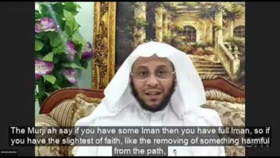 The difference of the Khawaarij and the Mur’jiah when it come to the meaning of Iman