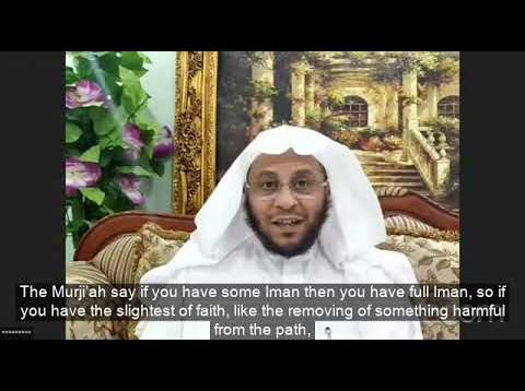 The difference of the Khawaarij and the Mur’jiah when it come to the meaning of Iman