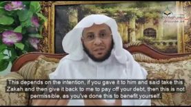 Zakah: If you lent somebody money,is it allowed for you to give him Zakah so he pays you back ?